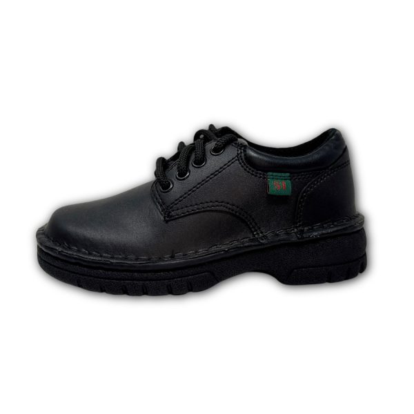 <span>Plainview</span> Youth Black Leather Oxfords - Image 2