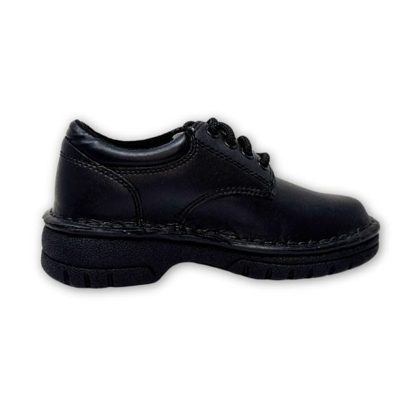 <span>Plainview</span> Youth Black Leather Oxfords - Image 3