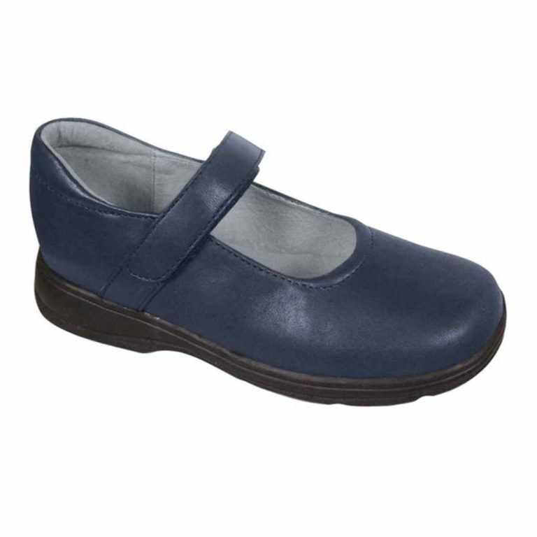 Podigy Women’s Navy Leather Mary Janes