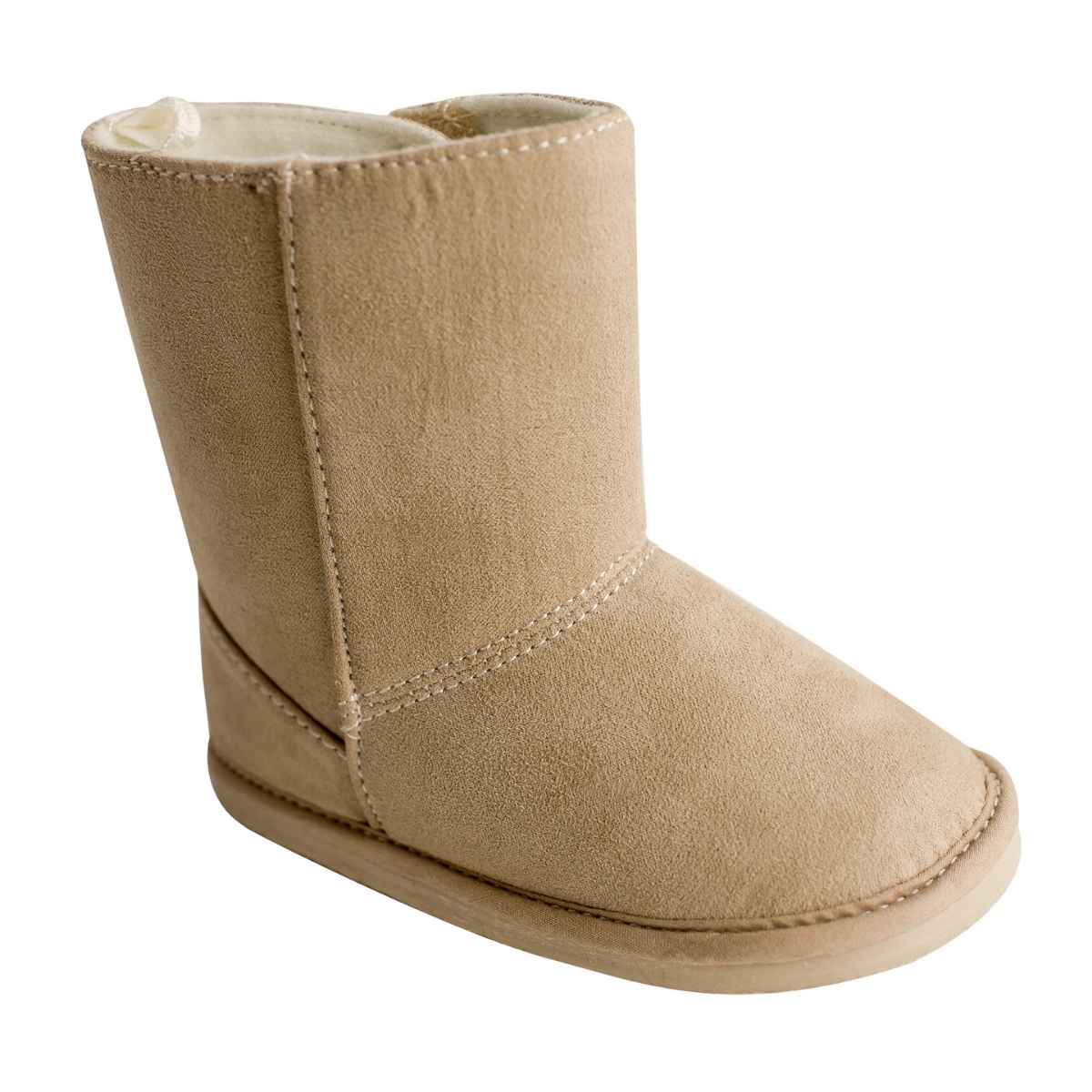 ANNABELLE Toddler Tan Faux-Suede Boots - Kids Shoe Box