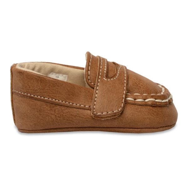 Anthony Infant Brown Soft Sole Penny Loafers-1