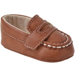 Anthony Infant Brown Soft Sole Penny Loafers