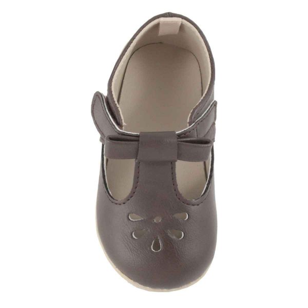 Brynna Classic Brown T-Straps for Toddler Girls-2