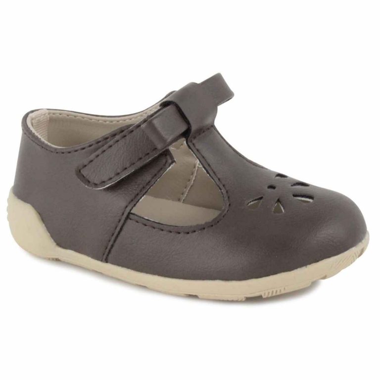 Brynna Classic Brown T-Straps for Toddler Girls