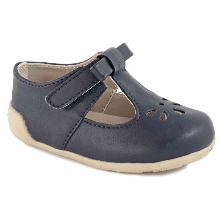 Brynna Classic Navy T-Straps for Toddler Girls