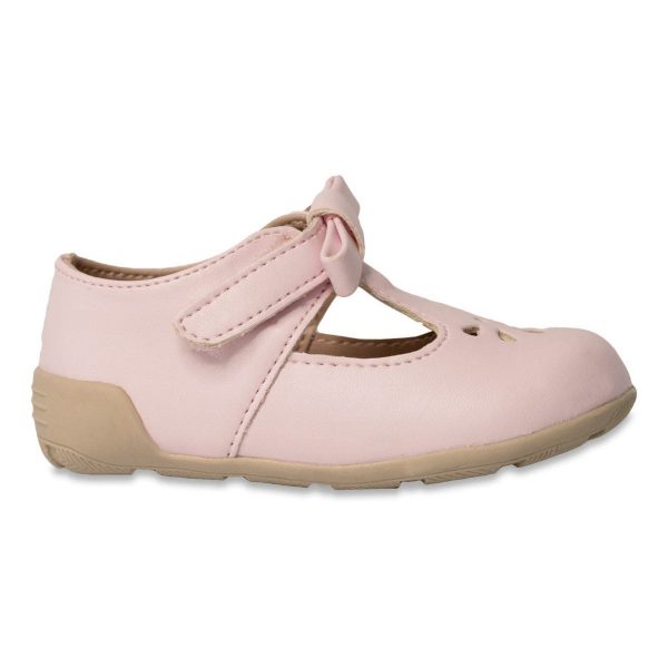 Brynna Classic Pink T-Straps for Toddler Girls-2