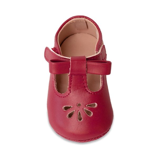 Brynna Infant Classic Red T-Straps for Baby Girls-2