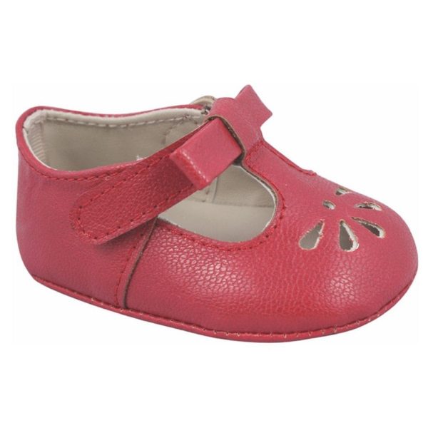 Brynna Infant Classic Red T-Straps for Baby Girls