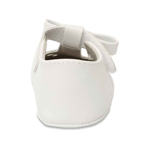 Brynna Infant Classic White T-Straps for Baby Girls-4