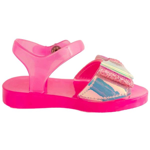 Dahlia Toddler Hot Pink Iridescent Jelly Sandals-1