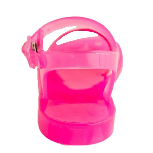 Dahlia Toddler Hot Pink Iridescent Jelly Sandals-4