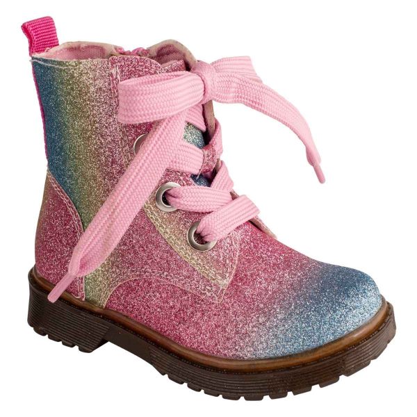 Elsie Toddler Girls’ Rainbow Glitter Hikers