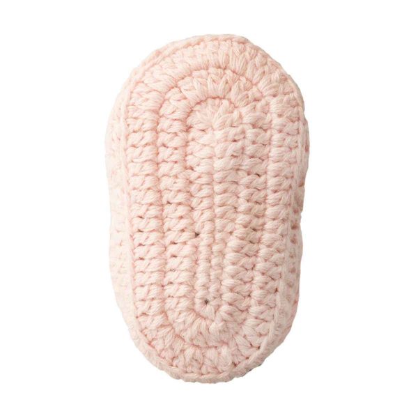 Elyn Newborn Pink Crochet Booties-4