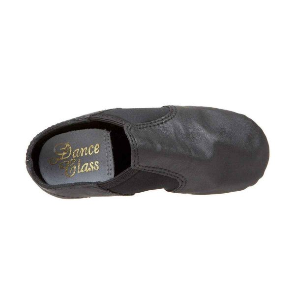 Gloria Toddler Black Leather Jazz Boots-1
