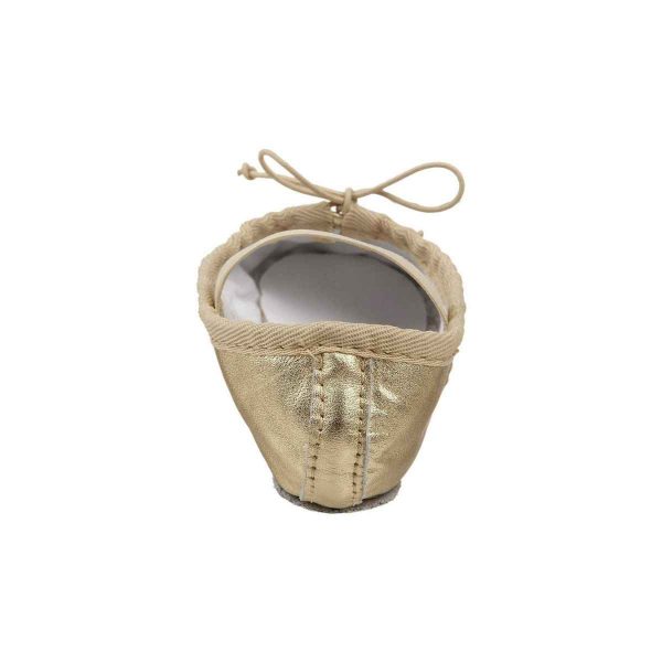 Goldie Toddler Gold Leather Ballet Shoes-5