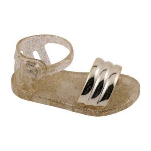 Gracie Toddler Champagne Glitter Jelly Sandals
