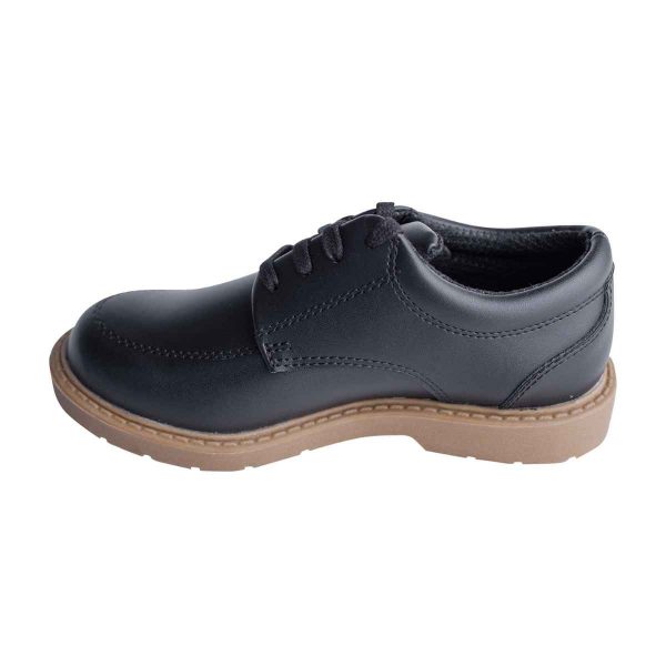 Graduate II Youth Black Leather Oxfords-1