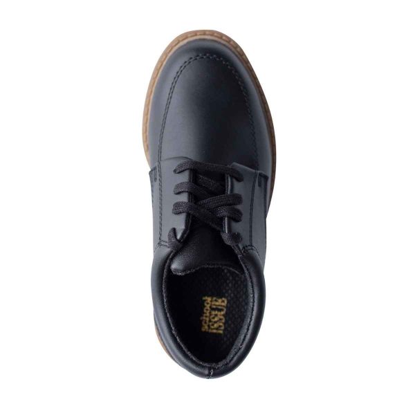 Graduate II Youth Black Leather Oxfords-2