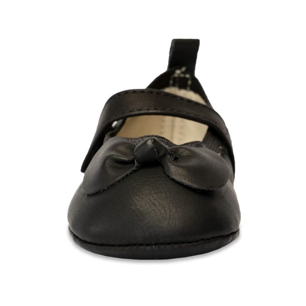 Jaclyn Infant Black Soft Sole Mary Janes With Bow-4