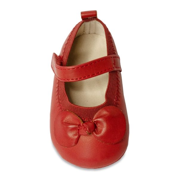Jaclyn Infant Red Soft Sole Mary Janes-3