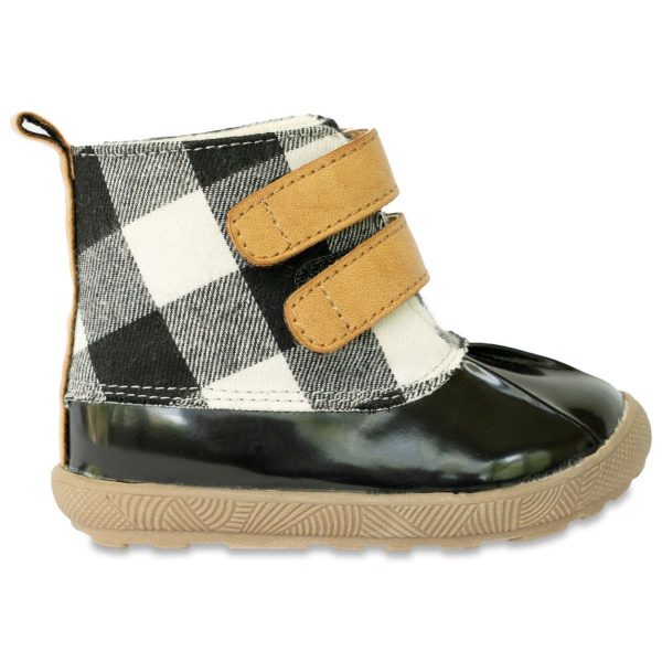 Jamie Toddler Buffalo Plaid Duck Boots