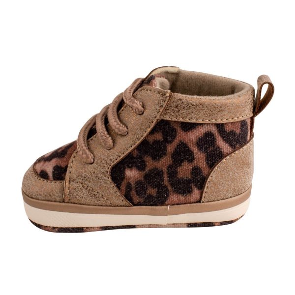 Kassidy Soft-Sole Leopard Print High-Top Sneakers with Laces-4