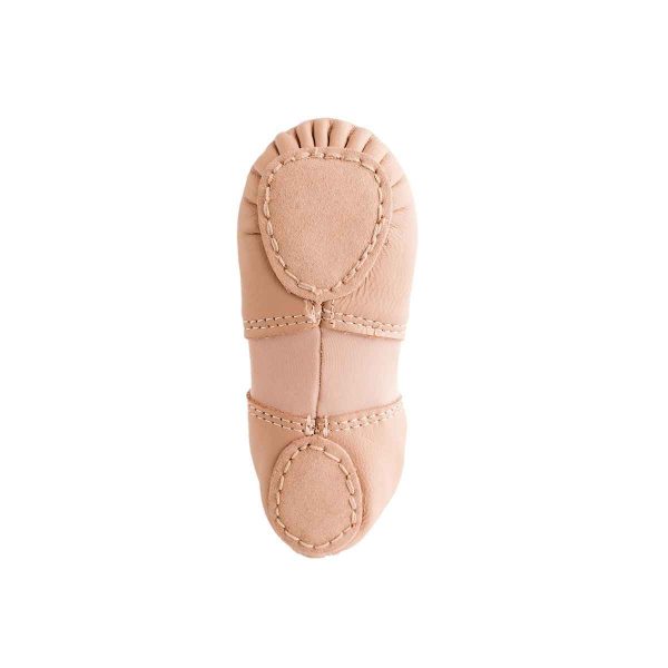 Leann Toddler Pink Leather/Spandex Split-Sole Ballet Shoes-7