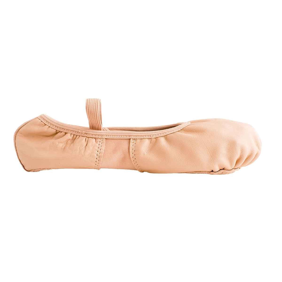 Leann Women's Pink Leather/Spandex Split-Sole Ballet Shoes - Kids