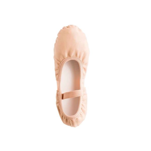 Leann Women’s Pink Leather/Spandex Split-Sole Ballet Shoes-2