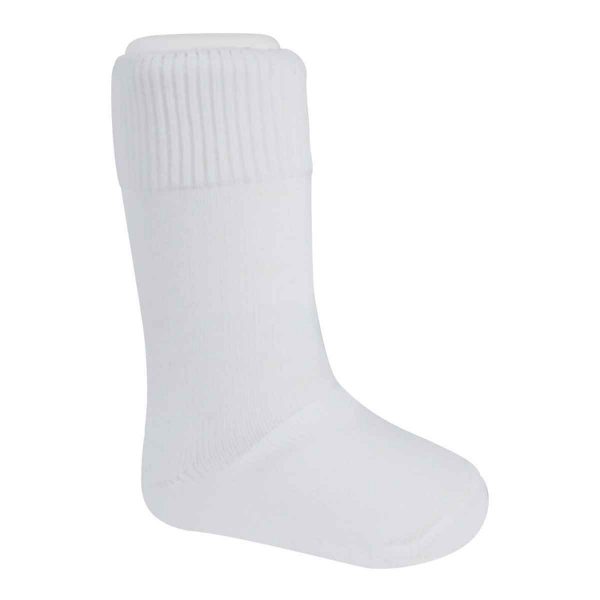 Liam Infant/Toddler White Knee Socks