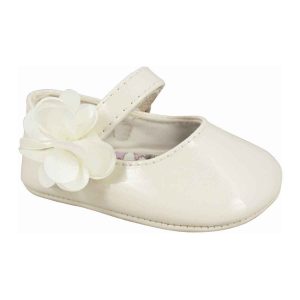 Linley Infant Ivory Patent Soft Sole Dress Flats