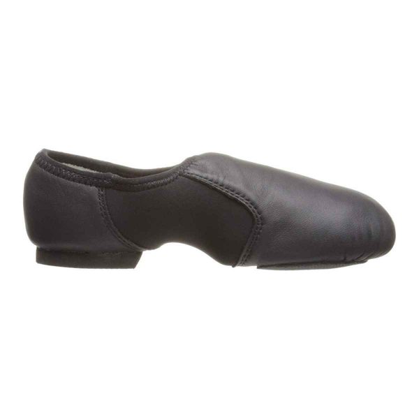 Lyla Paige Women’s Black Leather Jazz Shoes-2