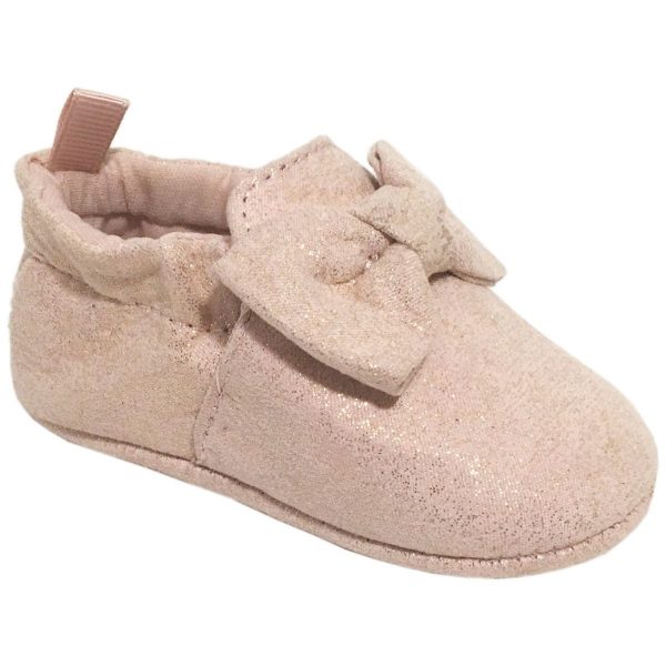 Maren Infant/Toddler Shimmer Slippers with Bow
