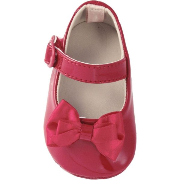 Mckenna Infant Red Patent Mary Jane Flats with Bows-2