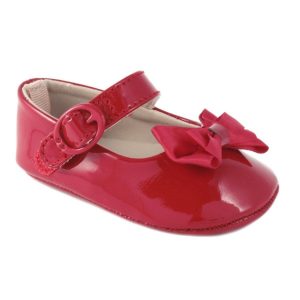 Mckenna Infant Red Patent Mary Jane Flats with Bows