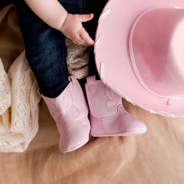 <span>Miller</span> Infant Pink Soft Sole Cowboy Boots - Image 3