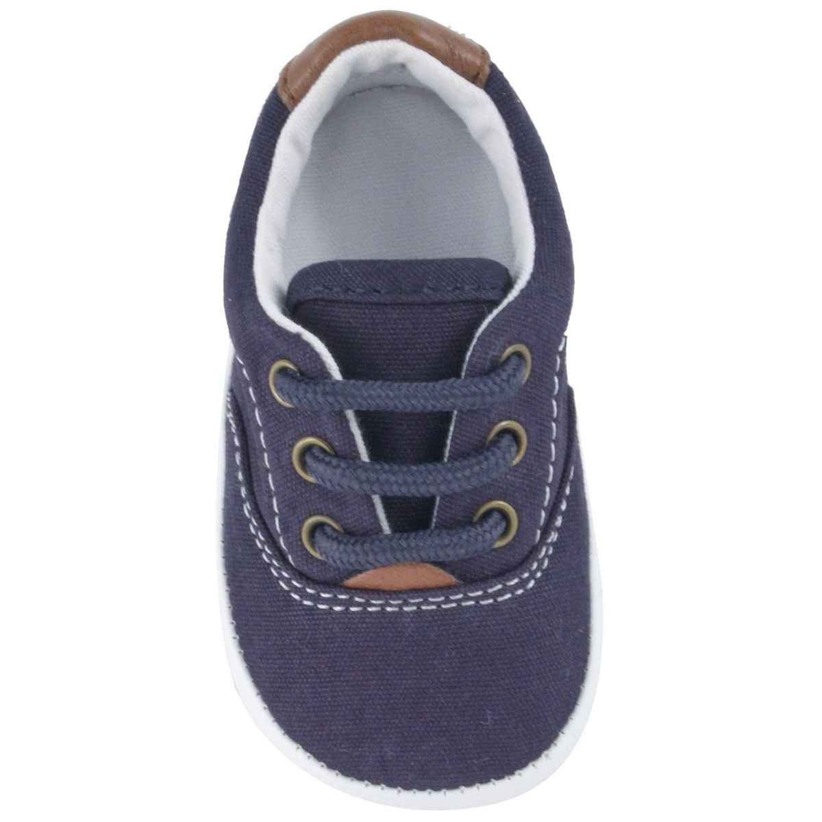 Milo Navy Canvas Baby Sneakers - Kids Shoe Box