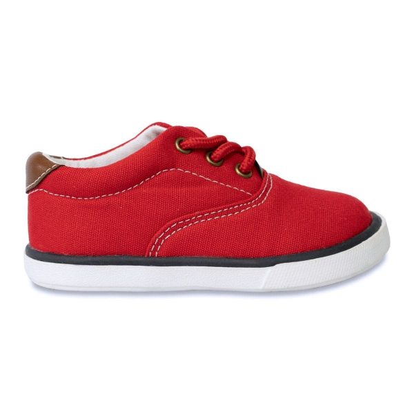 Milo Red Canvas Toddler Sneakers-1