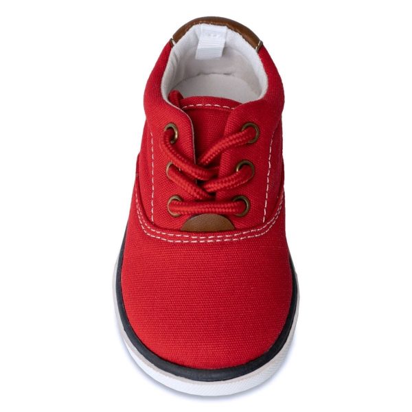 Milo Red Canvas Toddler Sneakers-4