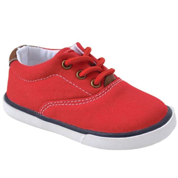 Milo Red Canvas Toddler Sneakers-6