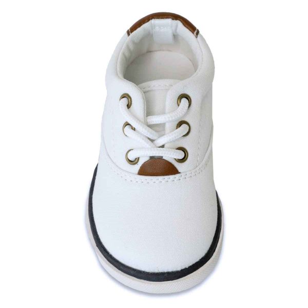 Milo White Canvas Toddler Sneakers-2