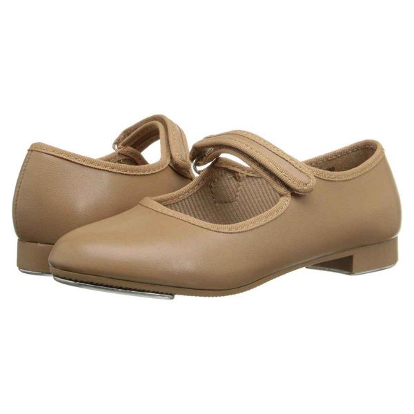 Molly Jane Toddler Caramel Tap Shoes with Straps-4