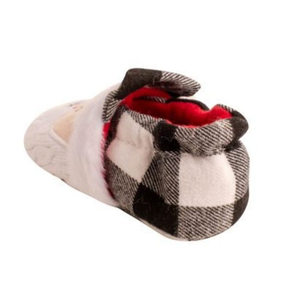 Nicky Buffalo Check Santa Slippers with Faux-Fur Trim and Sweater Beard-2