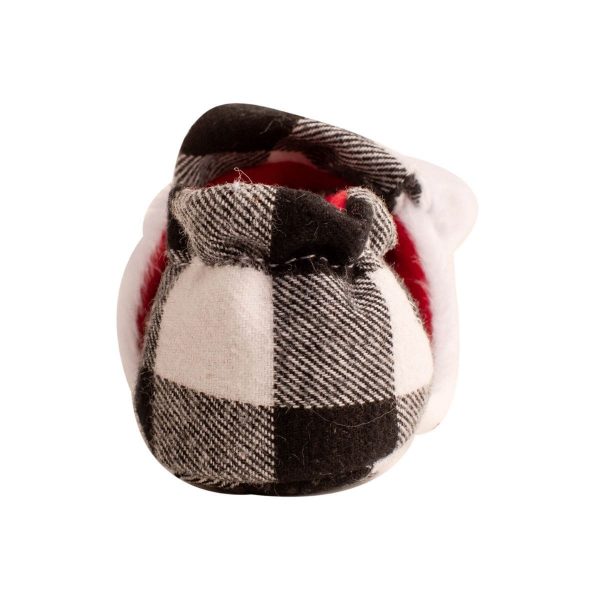 Nicky Buffalo Check Santa Slippers with Faux-Fur Trim and Sweater Beard-3