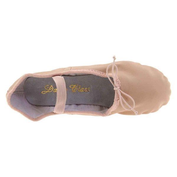 Olivia Women’s Pink Leather Ballet Shoes-1