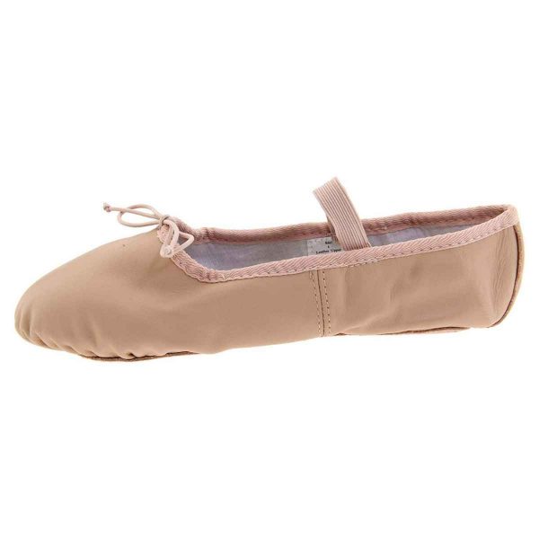 Olivia Women’s Pink Leather Ballet Shoes-4