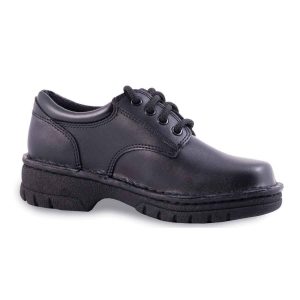 Plainview Youth Black Leather Oxfords