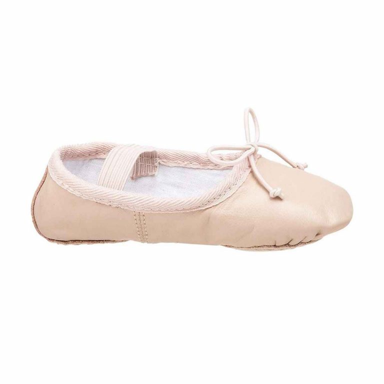 Sammi Toddler Pink Leather Split-Sole Ballet Shoes-2