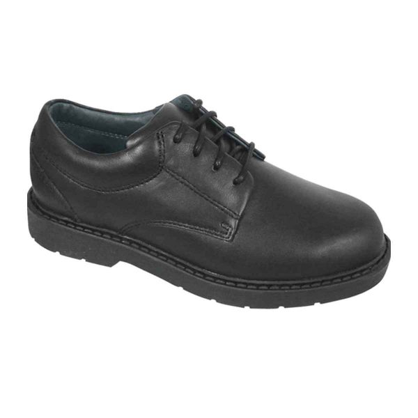 Scholar Youth Black Leather Oxfords