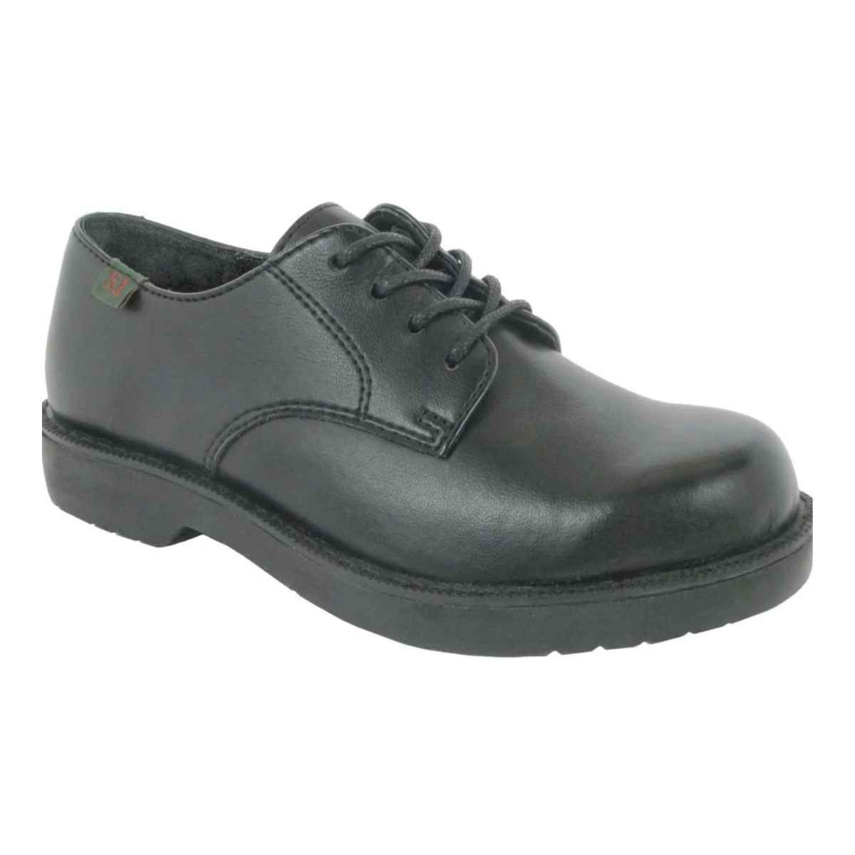 Semester Men's Black Leather Oxfords - Kids Shoe Box